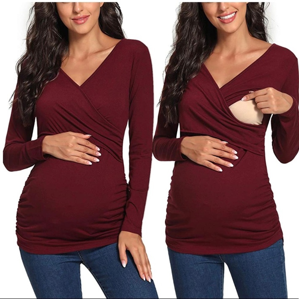 Never worn, beautiful maternity and nursing top